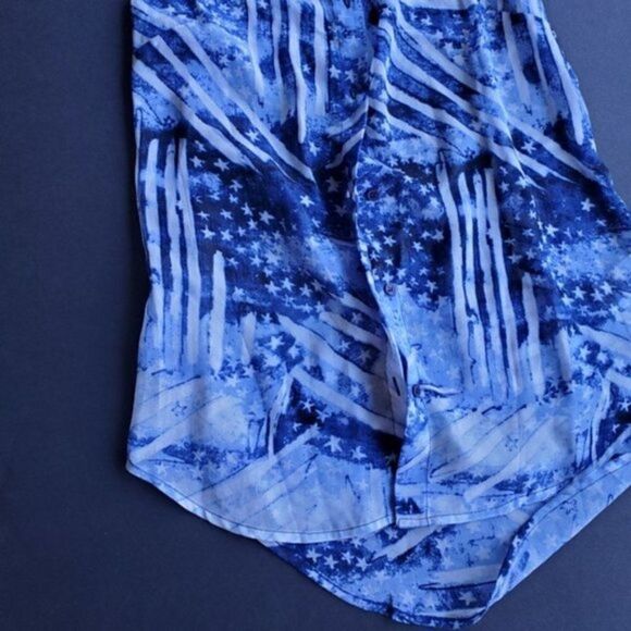 NWT Jessica Simpson Patriotic Tank Blouse - Picture 4 of 8